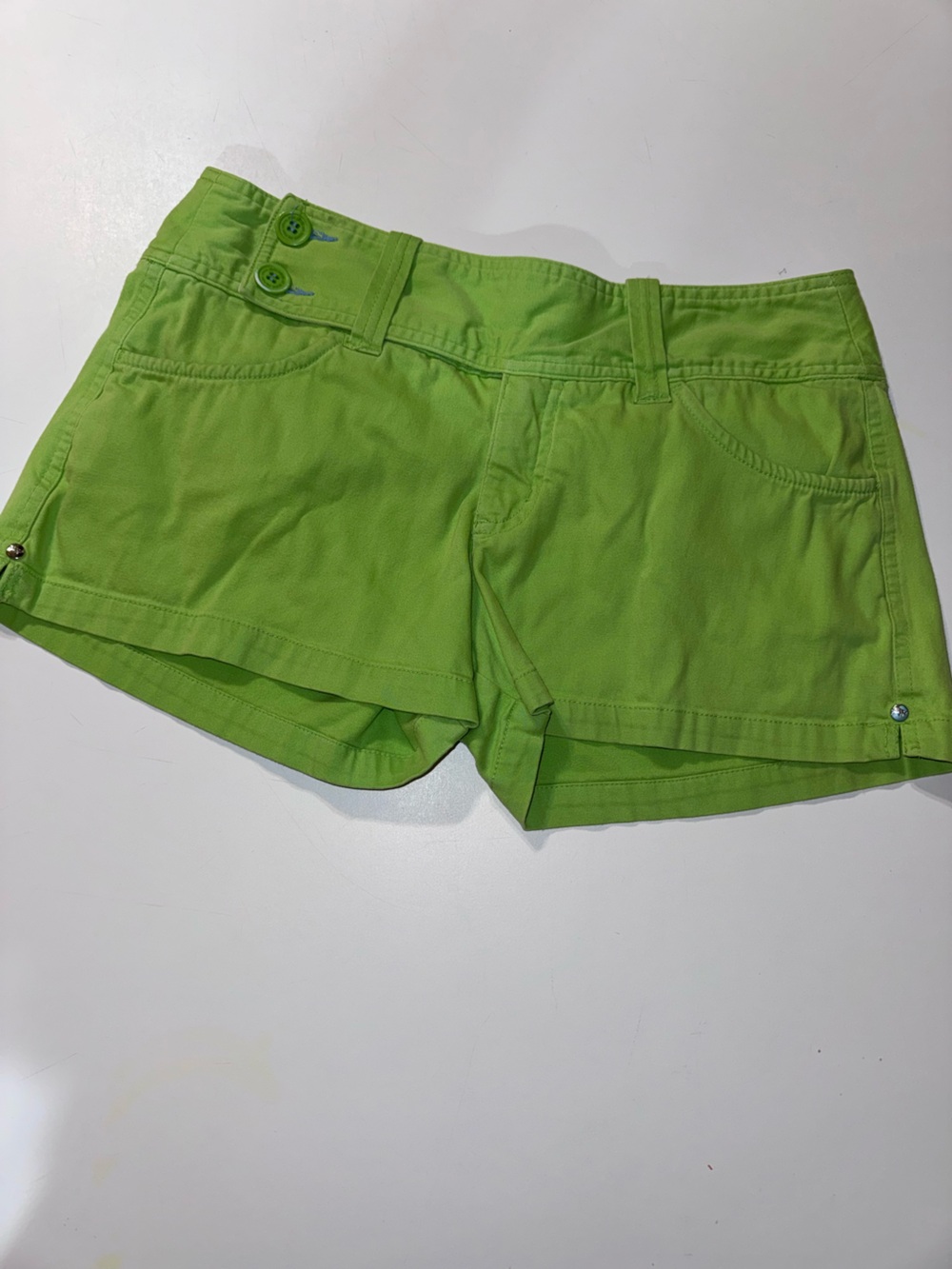 What You’re Made‎ Of Y2K Style Neon Green Chino Shorts